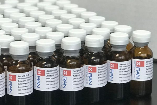1g of neat (undissolved) 011-FS fluorosurfactant